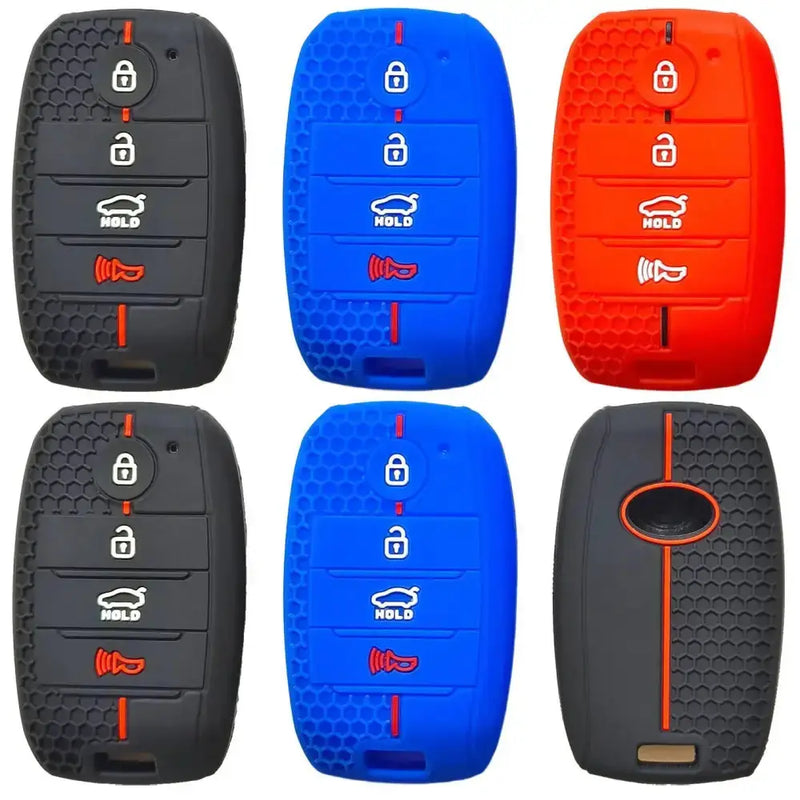 Habicare Honeycomb Silicone 4-Button Key Cover for Kia K2, K3, K4, KX7 & Freedy Smart Keys Honeycomb Silicone 4-Button Key Cover for Kia K2, K3, K4, KX7 & Freedy Smart Keys