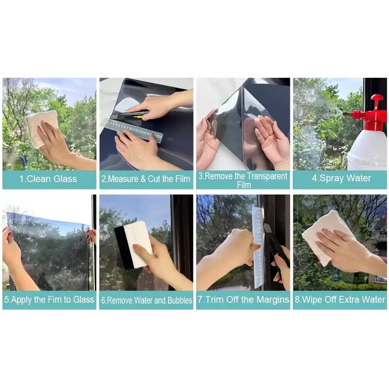 Self-adhesive Window Tint Film (available in different sizes and colours) by Habicare