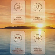 Habicare Habicare Sunrise Alarm Clock With Wake Up Light Bluetooth and Soothing Sounds Habicare Sunrise Alarm Clock With Wake Up Light