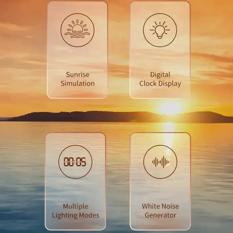 Habicare Habicare Sunrise Alarm Clock With Wake Up Light Bluetooth and Soothing Sounds Habicare Sunrise Alarm Clock With Wake Up Light