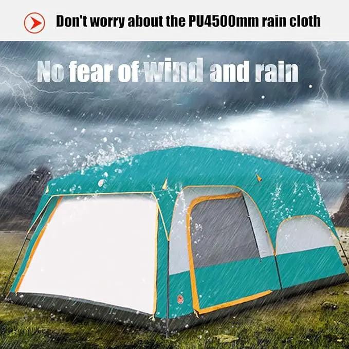 Clearance!!! Family Outdoor Camping Tent – Double Layer, Family Cabin Tent LCF71406 by ECOTREK