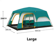 Clearance!!! Family Outdoor Camping Tent – Double Layer, Family Cabin Tent LCF71406 by ECOTREK