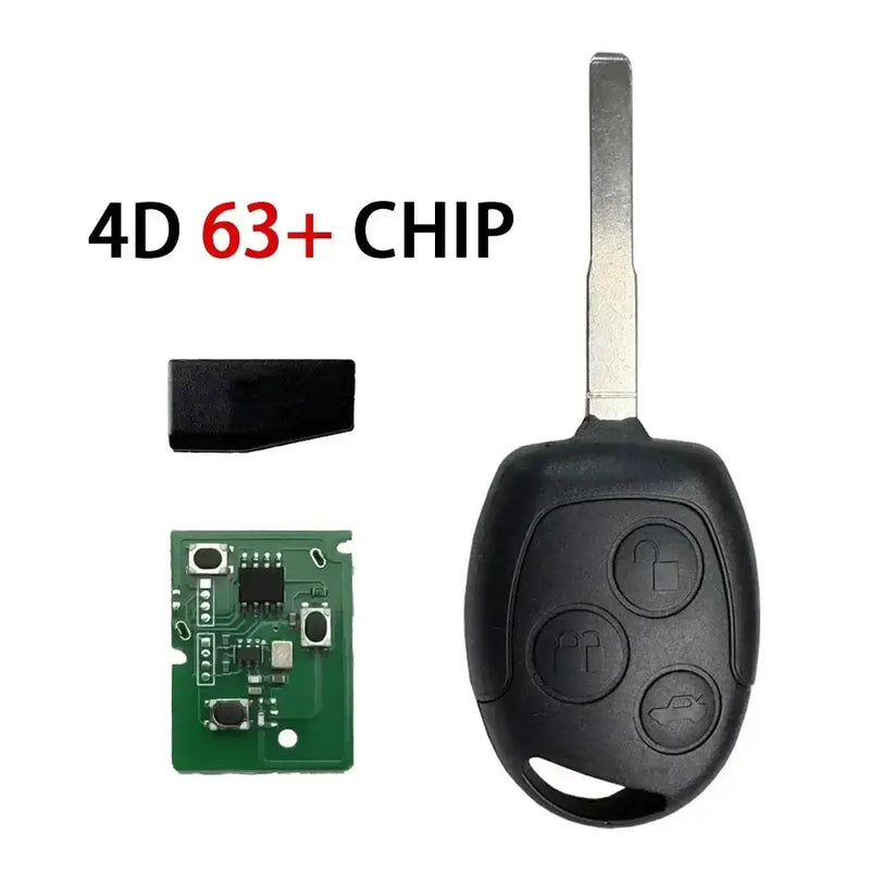 Habicare 433MHz Ford Remote Car Key 4D60 4D63 Chip For Focus Mondeo Fiesta Transit Ford 433MHz Remote Key 4D60 4D63 for Focus Mondeo