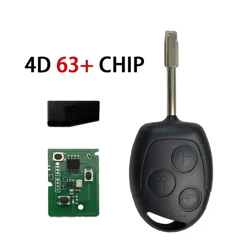 Habicare 433MHz Ford Remote Car Key 4D60 4D63 Chip For Focus Mondeo Fiesta Transit Ford 433MHz Remote Key 4D60 4D63 for Focus Mondeo
