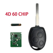 Habicare 433MHz Ford Remote Car Key 4D60 4D63 Chip For Focus Mondeo Fiesta Transit Ford 433MHz Remote Key 4D60 4D63 for Focus Mondeo