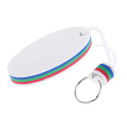 Surfboard Floating Key Ring (White & Orange) by Habicare