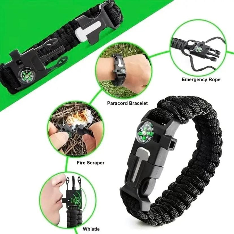 9eight5 Tools & Kits (multipurpose) Survival Kit - (15 Piece) With Waterproof Case Survival Kit - (15 Piece) With Waterproof Case