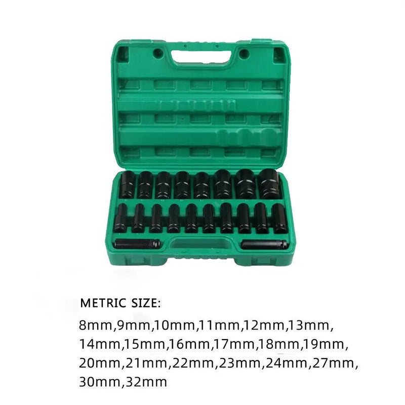 20PCS 1/2" Socket Set 8-32MM by salelink.co.nz
