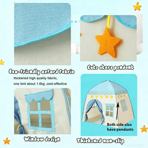salelink.co.nz Unbranded 130x100x130cm Kids Play Tent Princess Castle 130x100x130cm Kids Play Tent Princess Castle - NZ