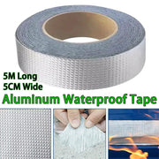 5cmx5M Waterproof Tape Butyl Seal Rubber Roof Repair Aluminum Foil Tape by salelink.co.nz