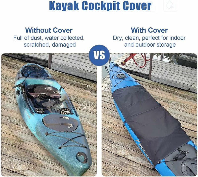 112x72cm Kayak Cockpit Drape Waterproof Seal Cockpit Cover by salelink.co.nz