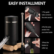 Electric Wine Aerator with Retractable Tube by salelink.co.nz