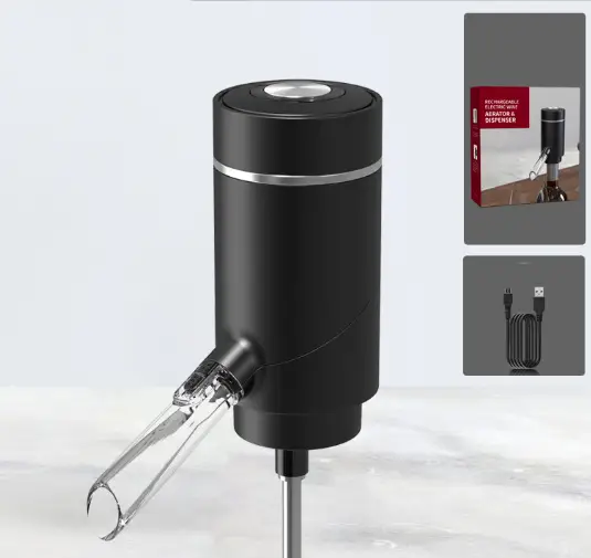 Electric Wine Aerator with Retractable Tube by salelink.co.nz