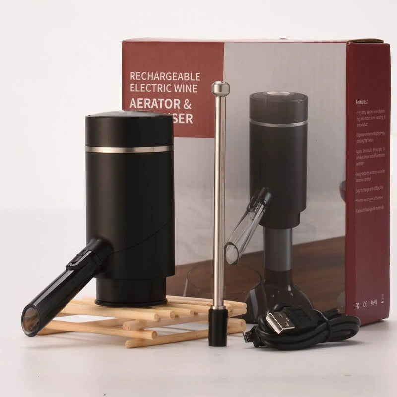 Electric Wine Aerator with Retractable Tube by salelink.co.nz