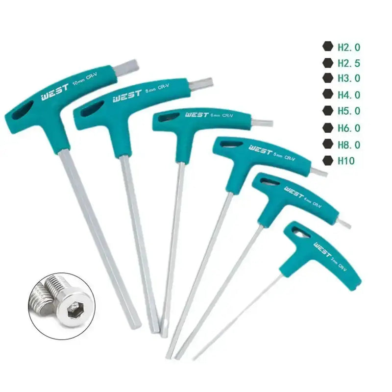T-Handle Hex Allen Key Set – 2mm to 10mm (different sizes available) by Habicare