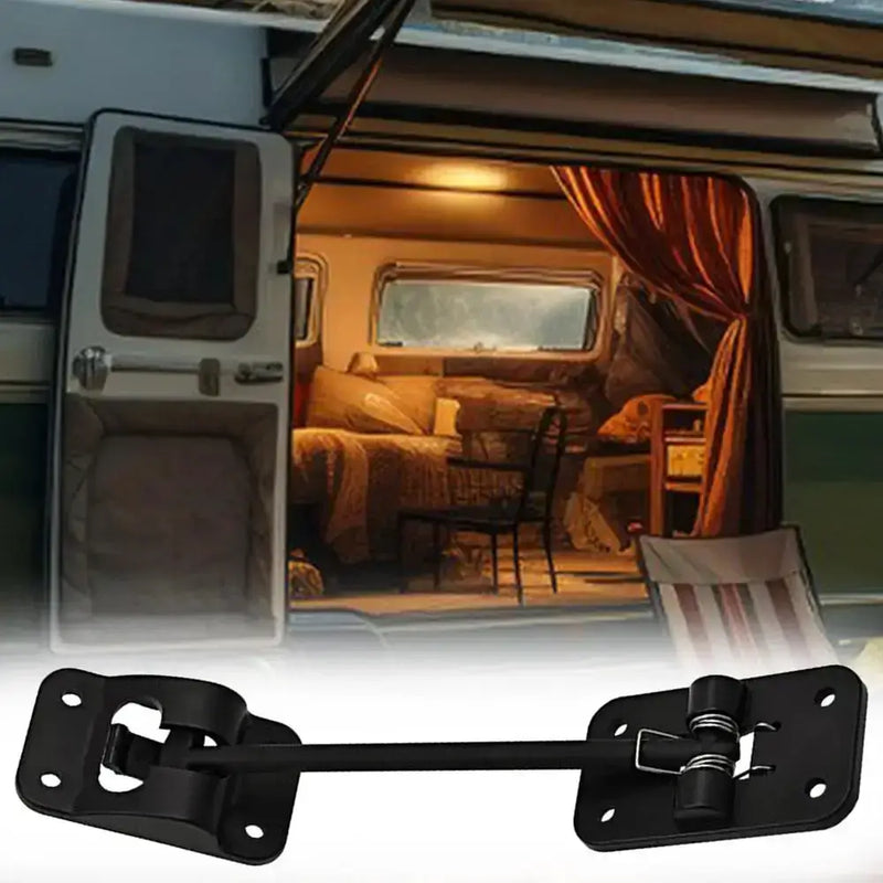 T-Style RV Door Holder Latch Retainer for Caravan & Trailer (available in Black & White) by Habicare