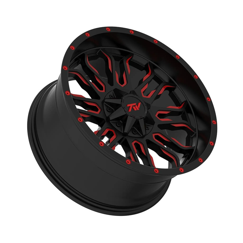 TW Flame Gloss Black with Red Milled Accents by Magwarehouse.com