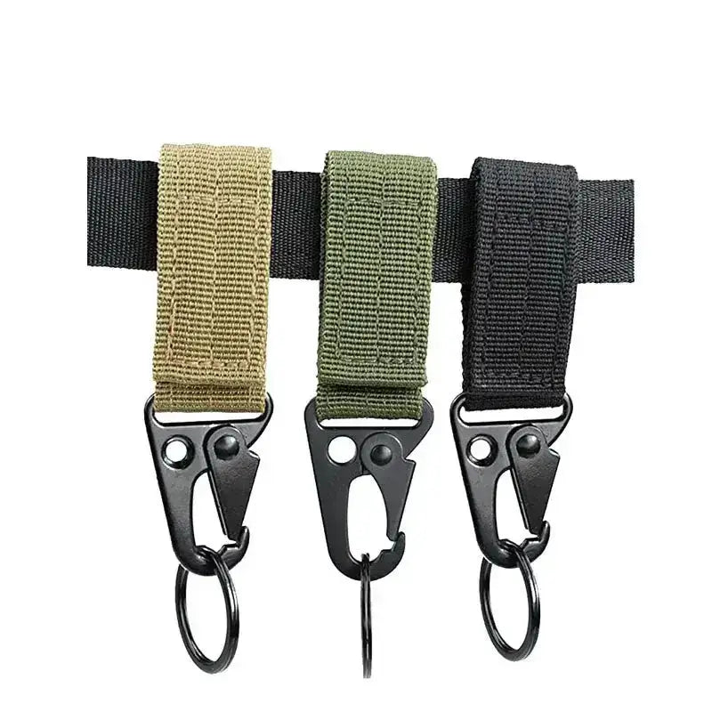 Heavy Duty Tactical Webbing Buckle with Stainless Steel Hook Clip
