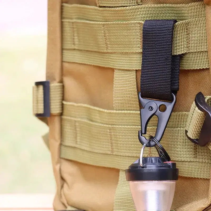 Heavy Duty Tactical Webbing Buckle with Stainless Steel Hook Clip