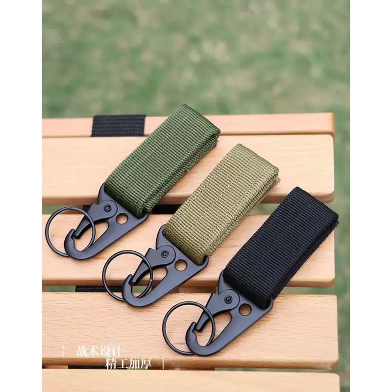 Heavy Duty Tactical Webbing Buckle with Stainless Steel Hook Clip