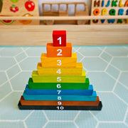 Wooden Montessori Counting Rods - QToys | Numeracy Toy NZ by Curious Moonbeam