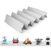 Tall Aluminium Stove Windscreen – Foldable Gas Burner Shield by Habicare
