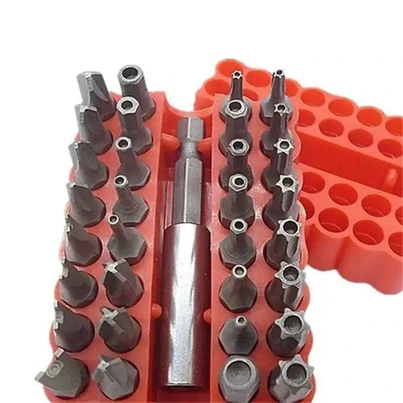 Tamper-Proof Security Bit Set with Holder (33pcs) by Habicare