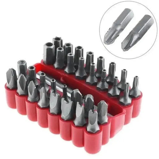Tamper-Proof Security Bit Set with Holder (33pcs) by Habicare