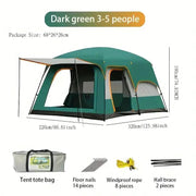 SportZone.co.nz Tasman 3-5 Person Pop Up Tent For Camping Green Outdoor Festival Tasman Three To Five Person Pop Up Tent For Camping