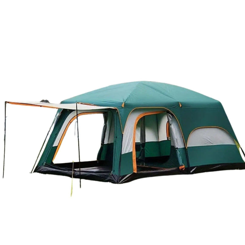 SportZone.co.nz Tasman 3-5 Person Pop Up Tent For Camping Green Outdoor Festival Tasman Three To Five Person Pop Up Tent For Camping