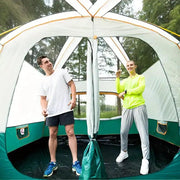 SportZone.co.nz Tasman 3-5 Person Pop Up Tent For Camping Green Outdoor Festival Tasman Three To Five Person Pop Up Tent For Camping