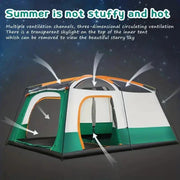 SportZone.co.nz Tasman 3-5 Person Pop Up Tent For Camping Green Outdoor Festival Tasman Three To Five Person Pop Up Tent For Camping