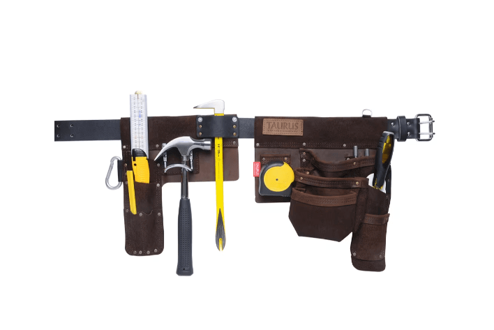 Taurus Super Yankee Apron Taurus Leather Heavy Duty Hipster Split Apron L/H Brown