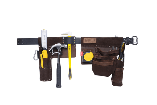 Taurus Super Yankee Apron Taurus Leather Heavy Duty Hipster Split Apron L/H Brown