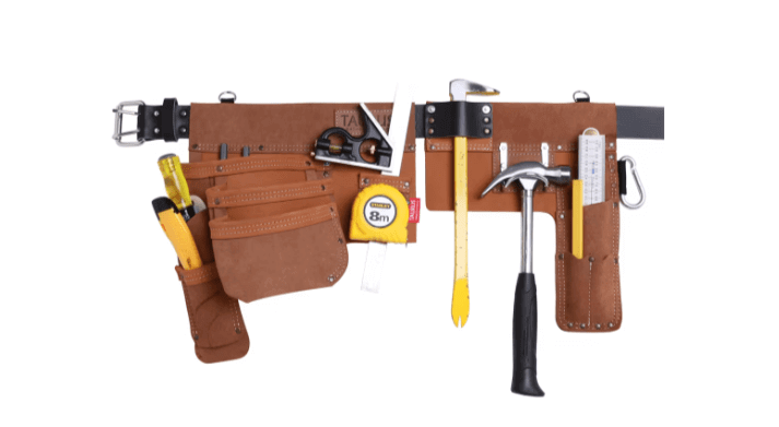 Taurus Super Yankee Apron Taurus Leather Heavy Duty Hipster Split Apron R/H Barley