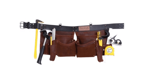 Taurus Super Yankee Apron Taurus Leather PRO4 Split Leg Apron Brn Leather Belt