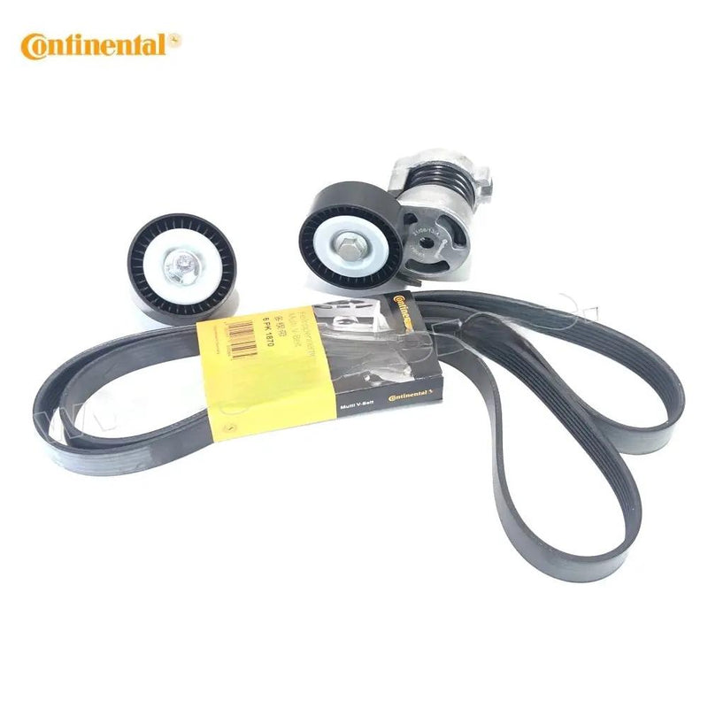 BMW Drive Belt Rubuilt kit V-Belt 6PK1870 E81 E82 E46 E90 E60 X1 X3 Z4 11287631810 by JBH AUTO PARTS