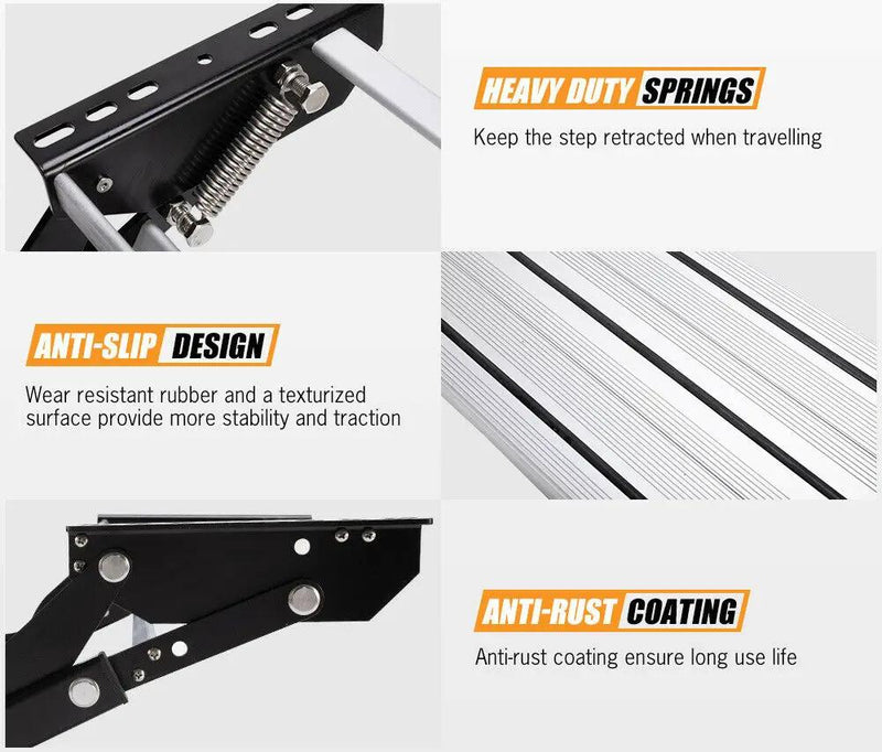 Caravan Step Aluminium Pull Out Folding Caravan Step Camper Trailer Motorhome RV by salelink.co.nz