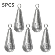Teardrop Fishing Sinkers – Lead Weights for Bass (10 Sizes) by Habicare