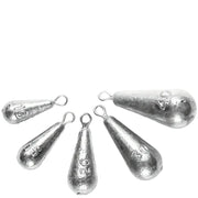 Teardrop Fishing Sinkers – Lead Weights for Bass (10 Sizes) by Habicare