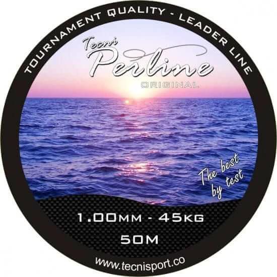 Original Leader Spools Clear - 45Kg, Tecni-Perline fishing line leader spool, tournament quality, 1.00mm, 50m.