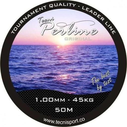 Original Leader Spools Clear - 45Kg, Tecni-Perline fishing line leader spool, tournament quality, 1.00mm, 50m.