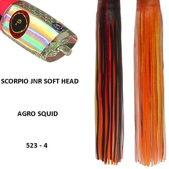 Tecni-Sport Soft Head Game Lure Agro Squid I Fronteira Scorpio Jnr Soft Head Game Lure