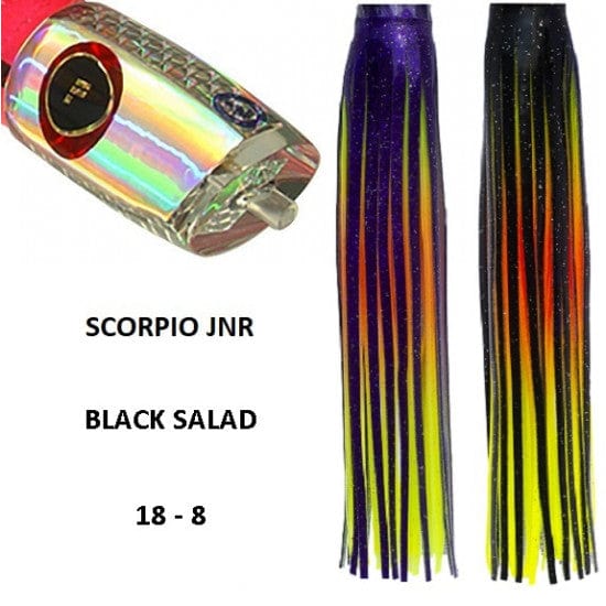 Tecni-Sport Soft Head Game Lure Black Salad Fronteira Scorpio Jnr Soft Head Game Lure