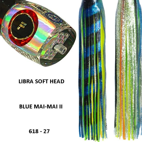 Tecni-Sport Soft Head Game Lure Blue Mai Mai Fronteira Libra Soft Head Game Lure