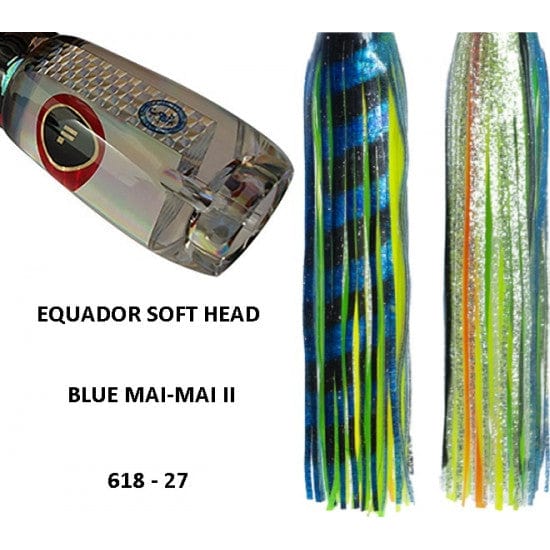 Tecni-Sport Soft Head Game Lure Blue Mai-Mai-II Fronteira Equador Soft Head Game Lure