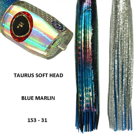 Tecni-Sport Soft Head Game Lure Blue Marlin Fronteira Taurus Soft Head Big Game Lure