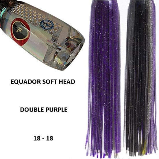 Tecni-Sport Soft Head Game Lure Double Purple Fronteira Equador Soft Head Game Lure