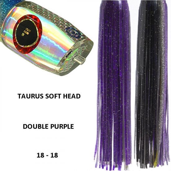Tecni-Sport Soft Head Game Lure Double Purple Fronteira Taurus Soft Head Big Game Lure