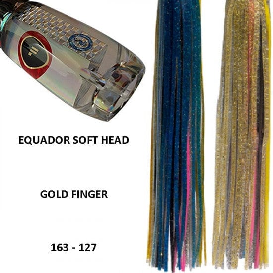 Tecni-Sport Soft Head Game Lure Gold Finger Fronteira Equador Soft Head Game Lure